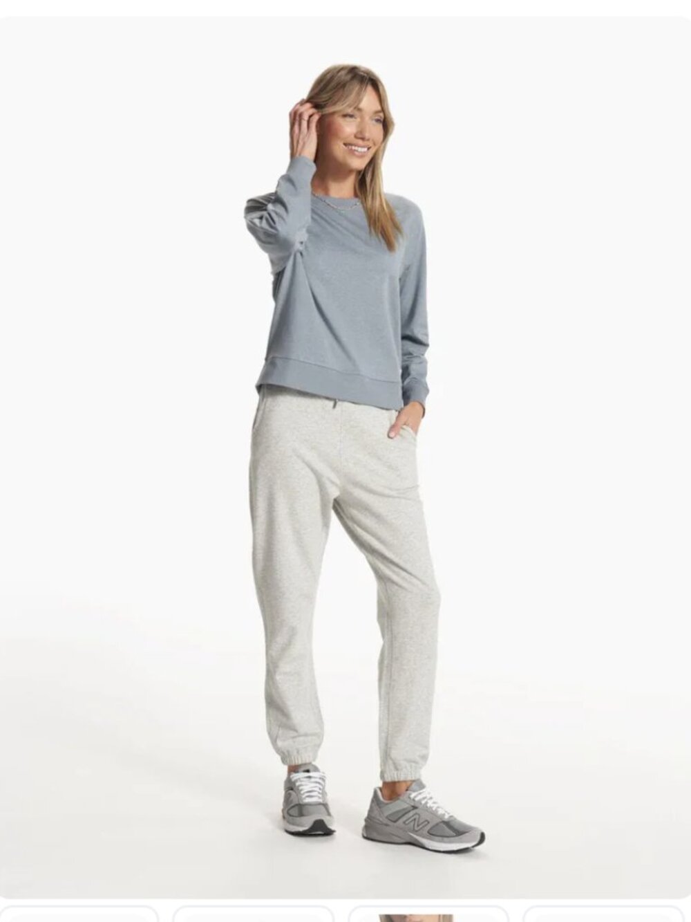 Vuori Halo Crew DreamKnit™ Sweatshirt • NWT • Large • Blue • $96 Retail - Picture 10 of 10